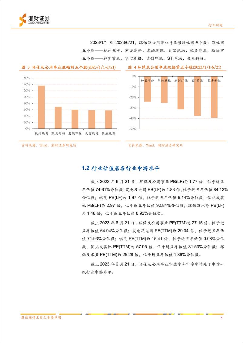 《环保及公用事业行业2023年中期策略：立足双碳，关注电力转型与资源循环-20230627-湘财证券-43页》 - 第8页预览图