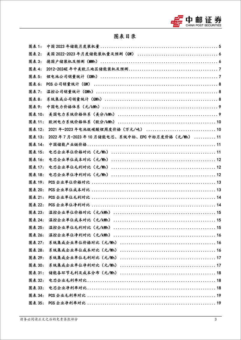 《电力设备行业储能板块2023三季报总结：料峭春风吹酒醒，山头斜照却相迎-20231105-中邮证券-23页》 - 第4页预览图