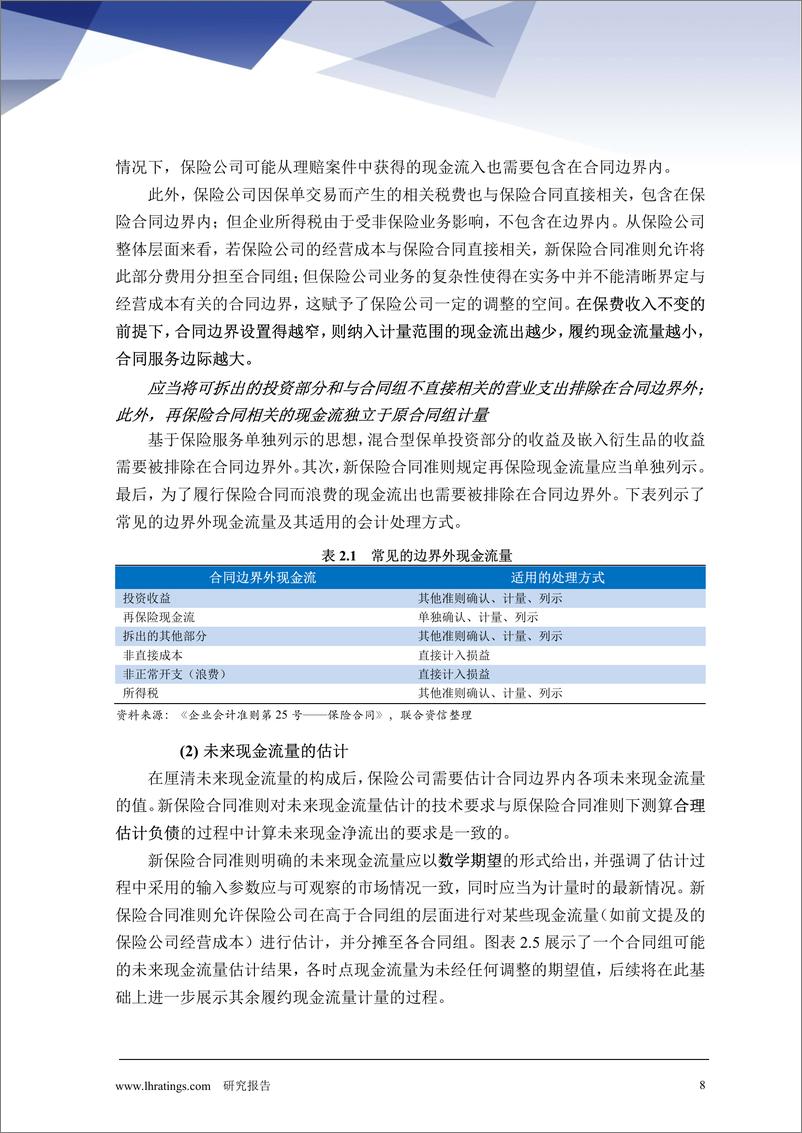 《IFRS17对保险行业影响的深度解析：专题二，开启计量“黑盒子”-241230-联合资信-21页》 - 第8页预览图