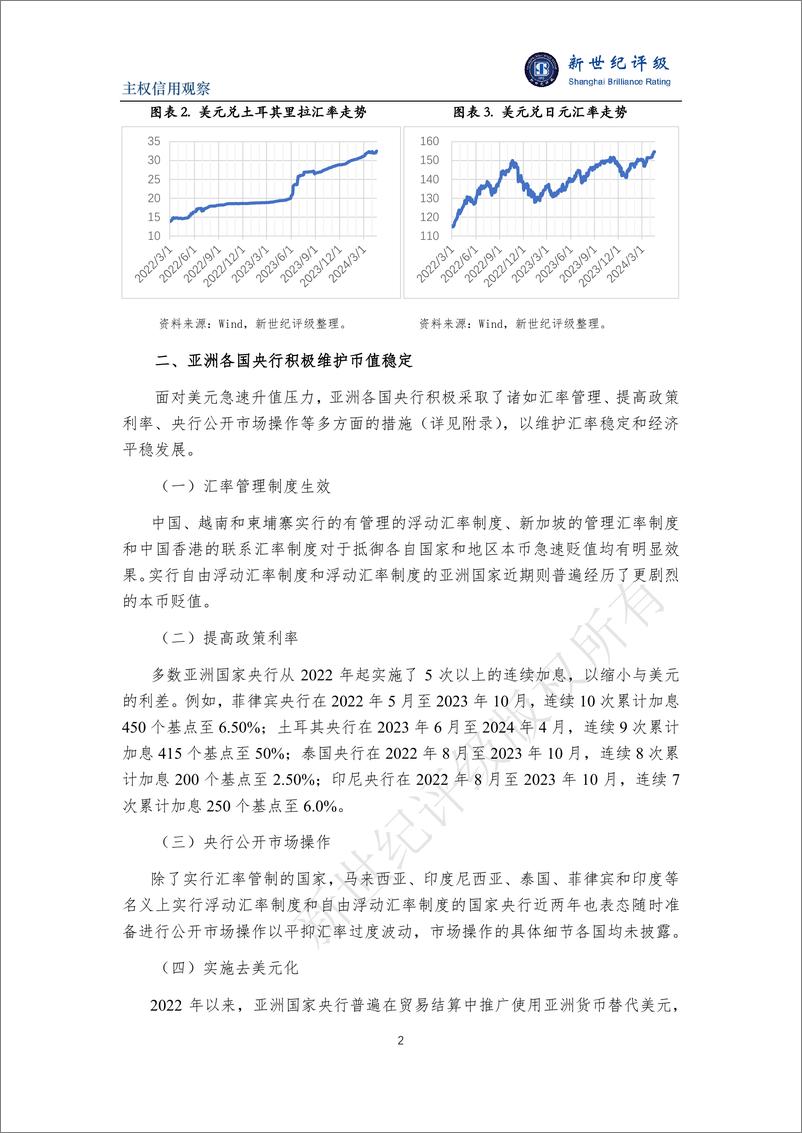 《新世纪评级：亚洲货币贬值加剧部分国家的通胀和债务压力报告》 - 第2页预览图