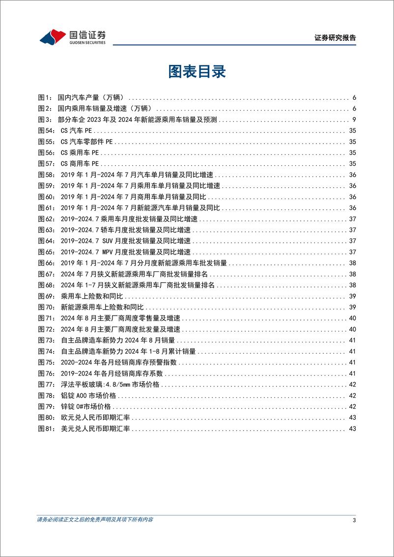 《汽车行业2024年9月投资策略暨中报总结：以旧换新政策拉动汽车销量，汽车板块单二季度净利润同比增长19%25-240910-国信证券-48页》 - 第3页预览图