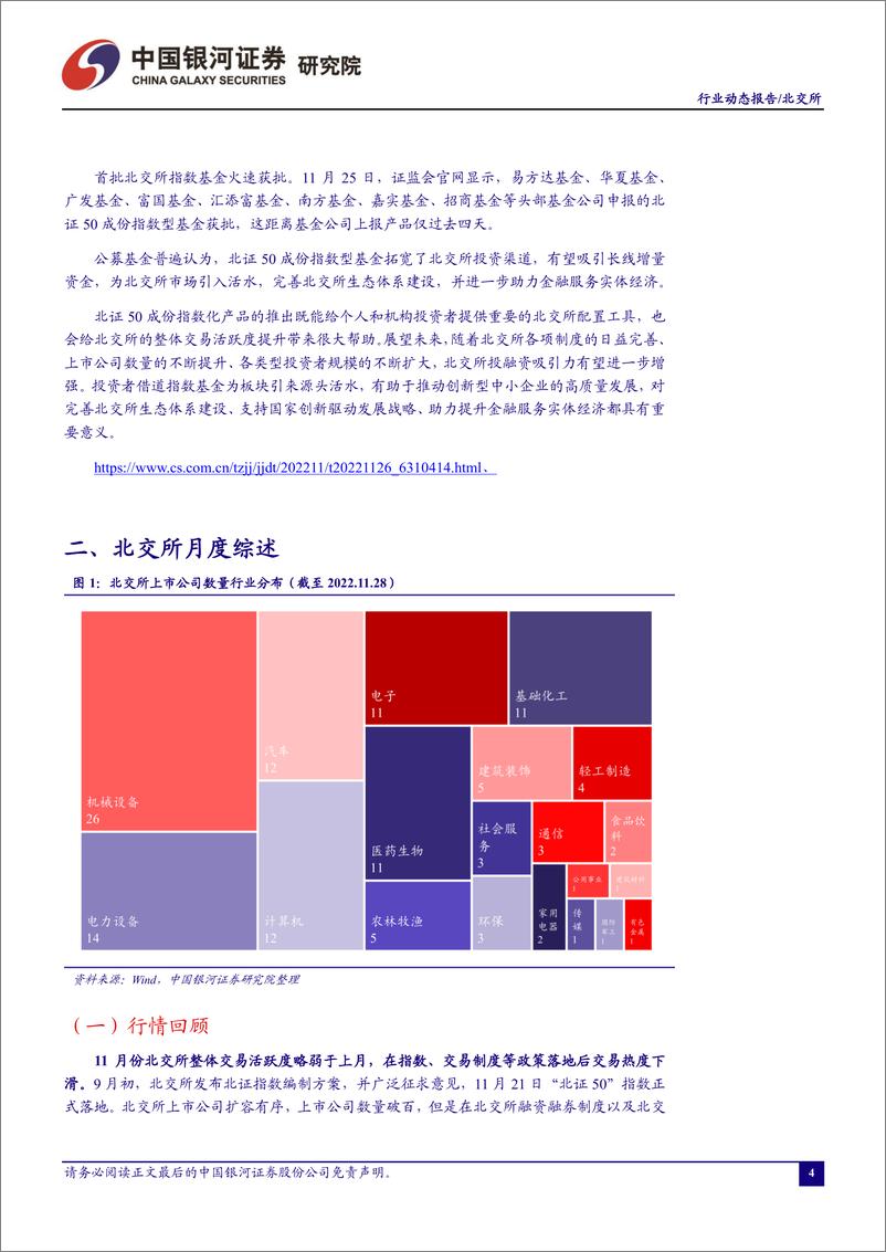 《北证A股行业月度动态报告：指数落地促进交易活跃，特色融资工具值得期待-20221202-银河证券-23页》 - 第6页预览图