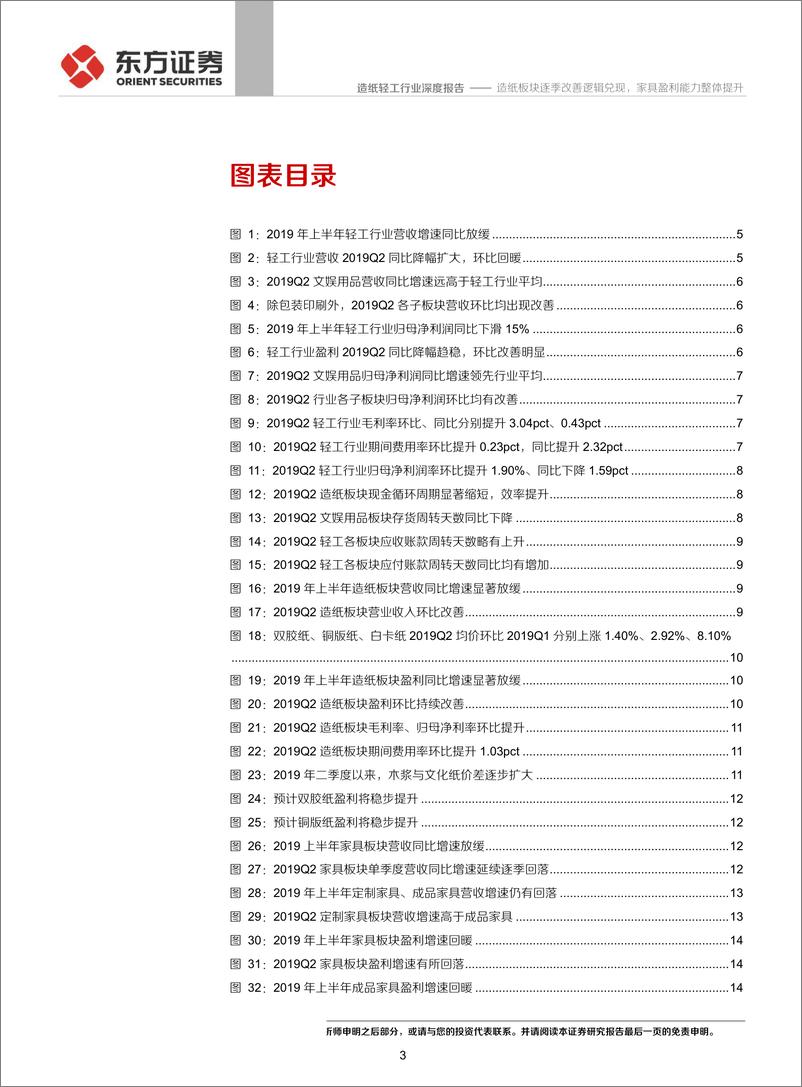 《轻工造纸行业2019年中报总结：造纸板块逐季改善逻辑兑现，家具盈利能力整体提升-20190910-东方证券-24页》 - 第3页预览图