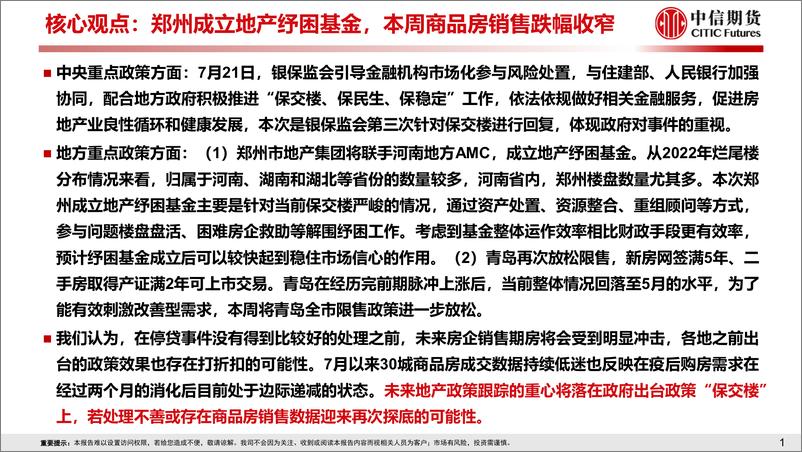 《房地产需求端政策放松效果跟踪-20220724-中信期货-19页》 - 第3页预览图