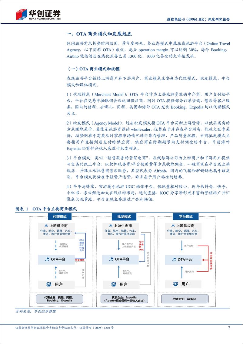 《华创证券-携程集团-S-09961.HK-深度研究报告：攻守兼备，三元驱动》 - 第7页预览图