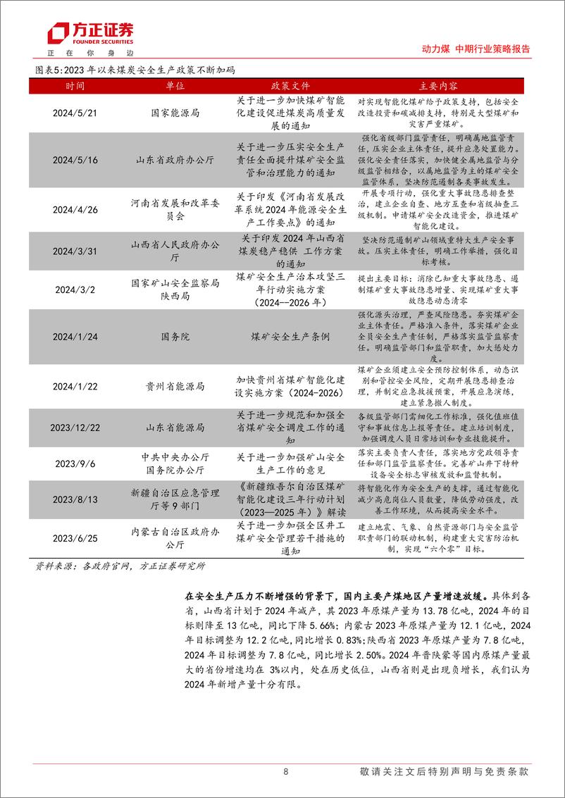 《动力煤中期行业策略报告：非电煤需求影响凸显，动力煤板块有望迎来行情-240717-方正证券-22页》 - 第8页预览图