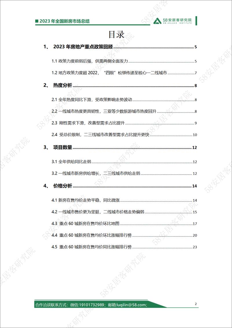 《2023年全国新房市场总结—政策刺激市场波动回升复苏基础仍需巩固》 - 第2页预览图