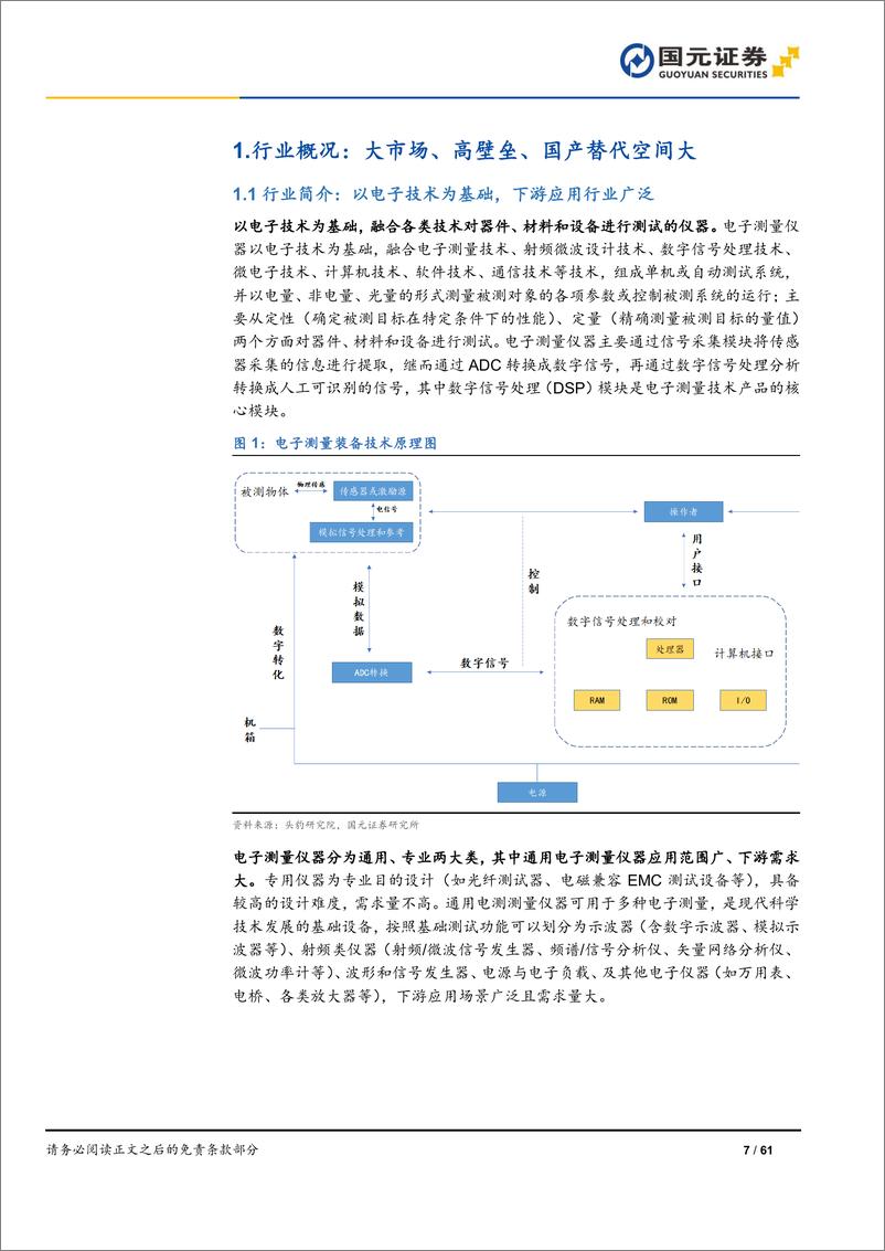 《通用电子测量仪器行业深度报告：天高海阔之处，后发争先之时-20230610-国元证券-61页》 - 第8页预览图