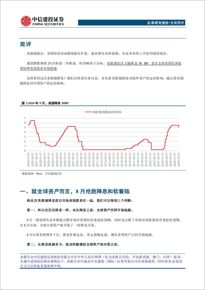 《中国看世界(3)：美联储首降50BP蕴含的资产线索-240921-中信建投-12页》 - 第2页预览图