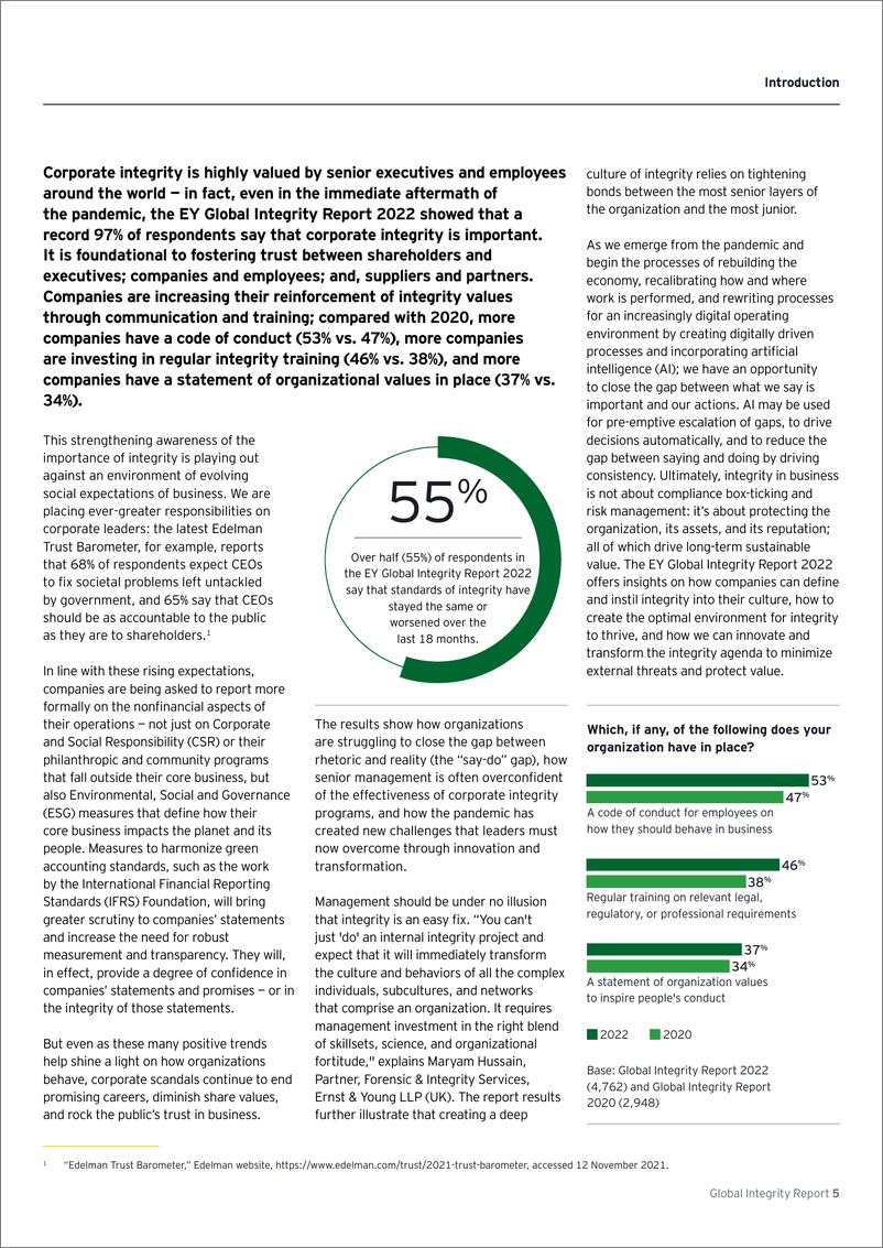 《EY安永2022年全球诚信合规调研报告-24页》 - 第6页预览图