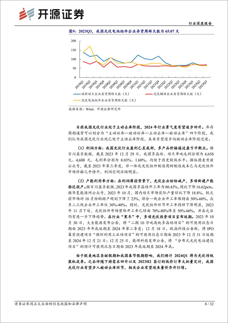 《基础化工行业深度报告：光伏行业估值见底，库存周期拐点将至-20240203-开源证券-32页》 - 第8页预览图