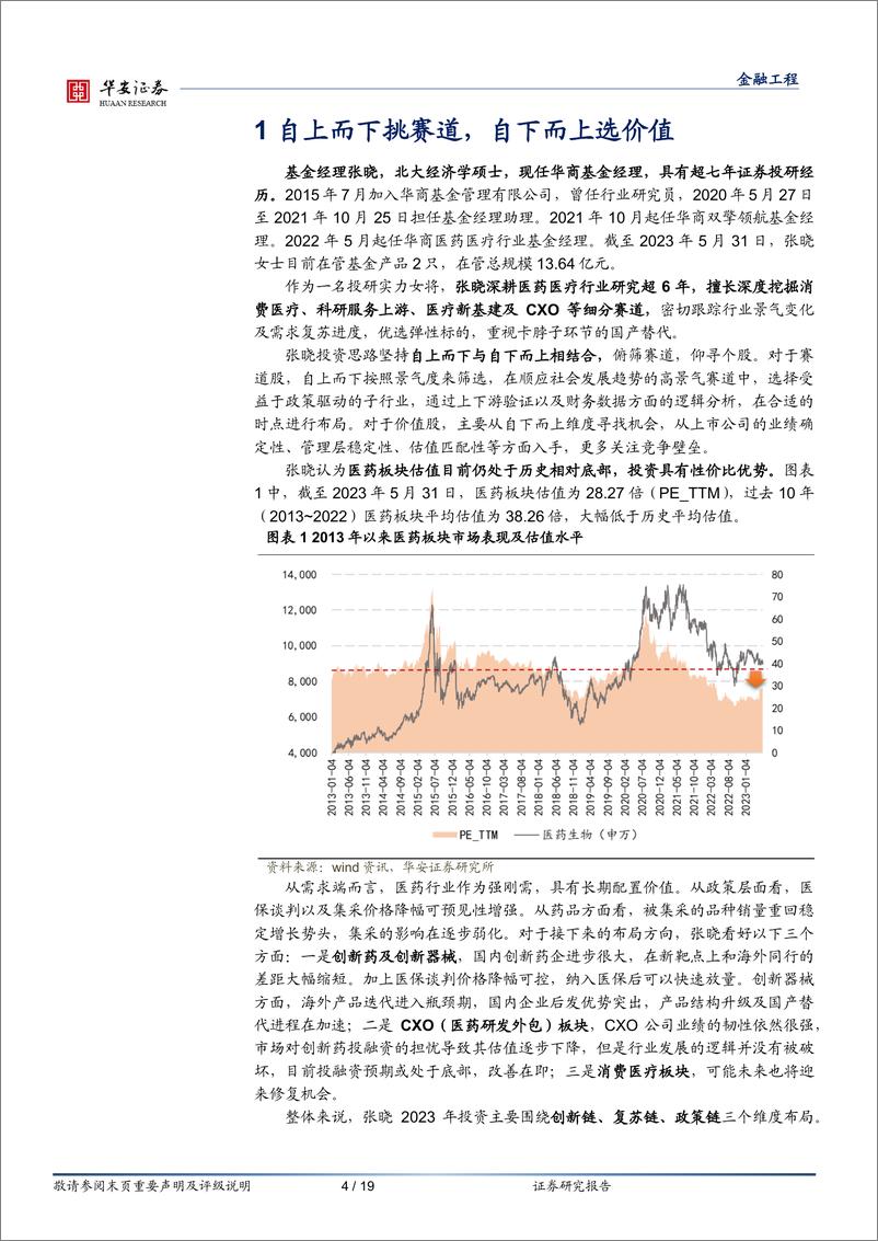 《基金产品分析系列之十一：华商基金张晓，俯筛赛道，仰寻个股-20230615-华安证券-19页》 - 第5页预览图