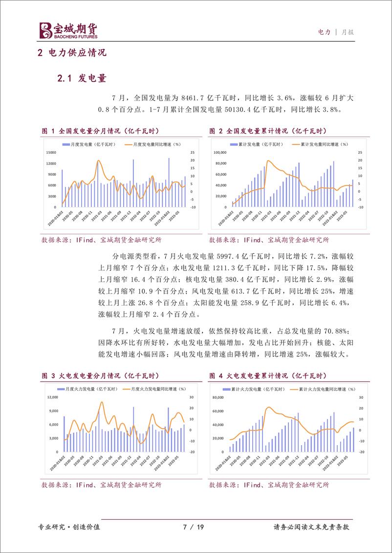 《电力月报：水电峰回路转，火电仍是主力-20230830-宝城期货-19页》 - 第8页预览图