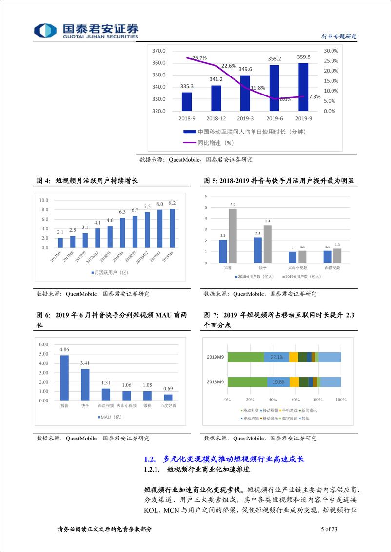 《直播电商行业专题报告：5G望重塑短视频行业，MCN或迎高速增长-20191229-国泰君安-23页》 - 第6页预览图