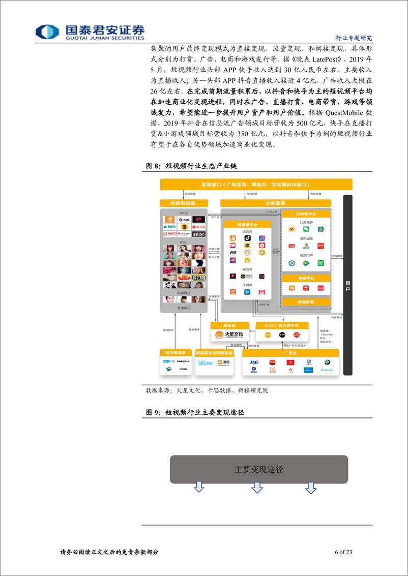 《直播电商行业专题报告：5G望重塑短视频行业，MCN或迎高速增长-20191229-国泰君安-23页》 - 第7页预览图