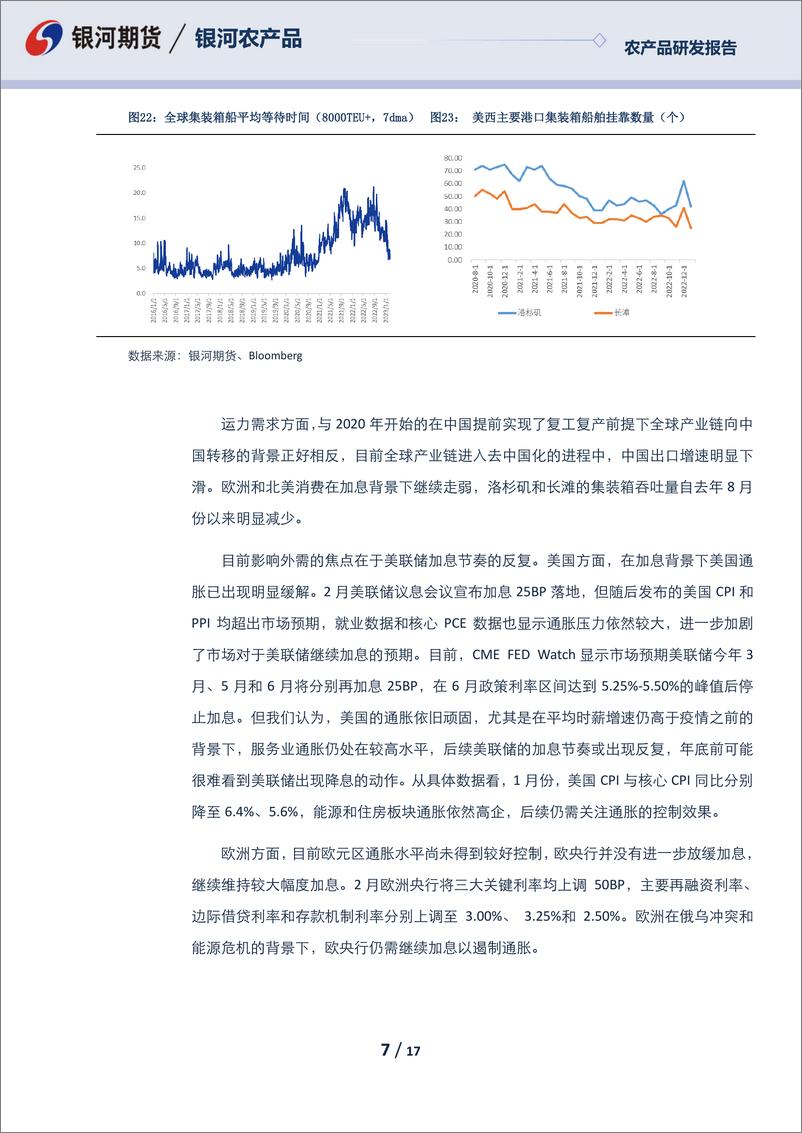 《航运报告：节后淡季集运需求继续走弱，干散货盘减少运价短期触底-20230224-银河期货-17页》 - 第8页预览图