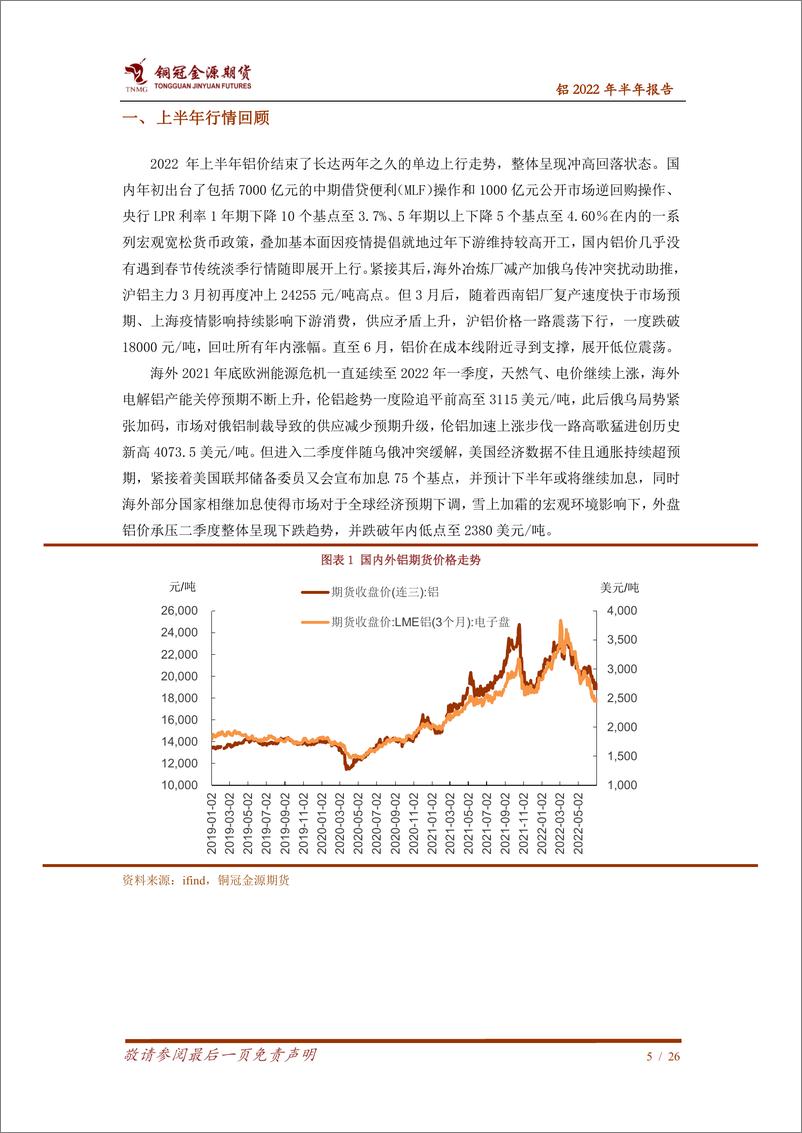 《铝2022年半年报告：供应压力渐行渐近，铝市承压水落归槽-20220713-铜冠金源期货-26页》 - 第6页预览图