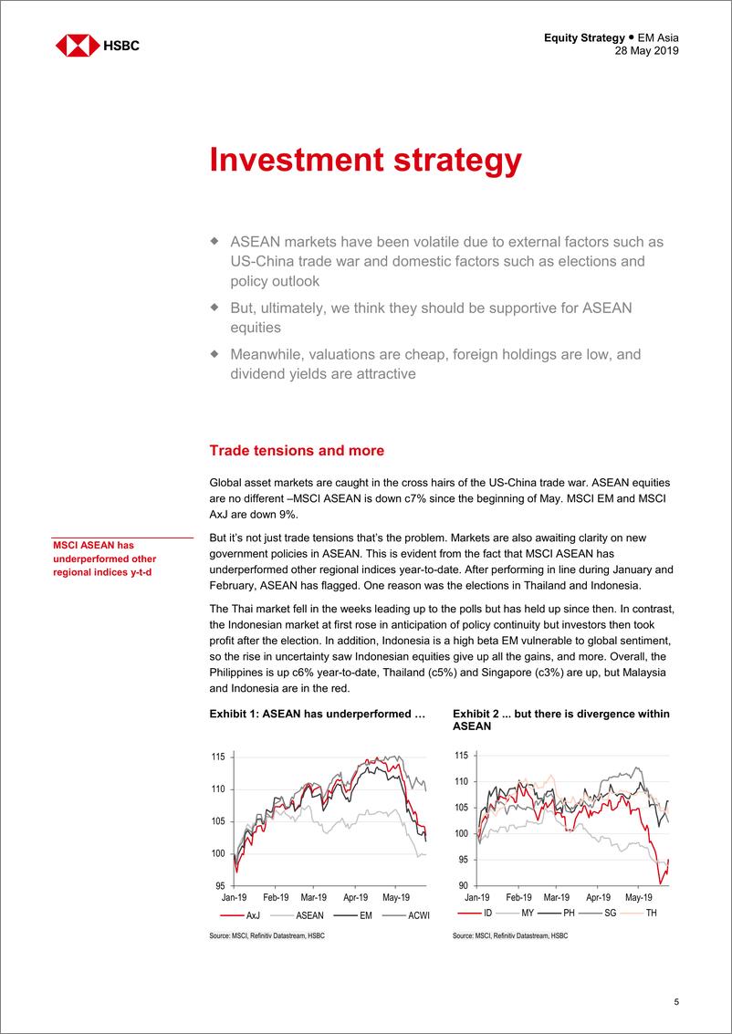 《汇丰银行-亚太地区-股票策略-东盟股票策略：为什么我们认为东盟可以在困难时期坚持下去？-2019.5.28-45页》 - 第6页预览图