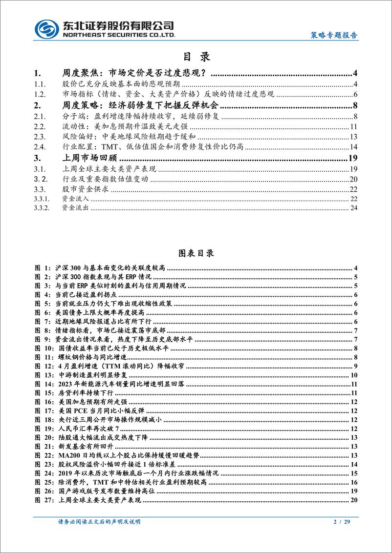 《策略专题报告：情绪悲观，短期见底-20230528-东北证券-29页》 - 第3页预览图