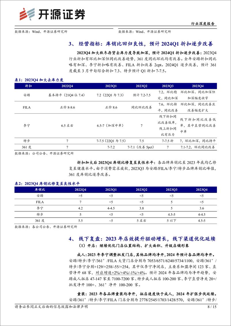 《开源证券-纺织服饰行业深度报告：运动服饰年报综述：行业稳中有升，挖掘结构性亮点》 - 第8页预览图