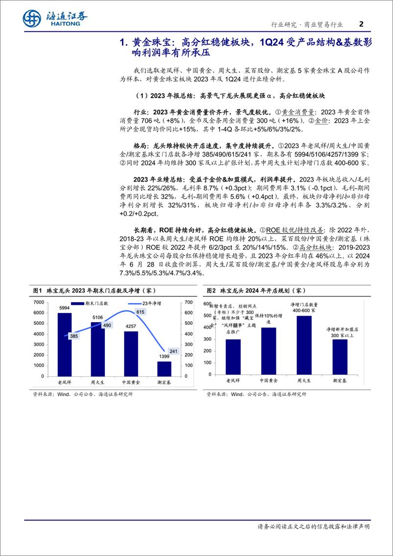 《商业贸易行业专题报告：美护和跨境电商延续成长，高分红资产突显确定性-240630-海通证券-13页》 - 第2页预览图