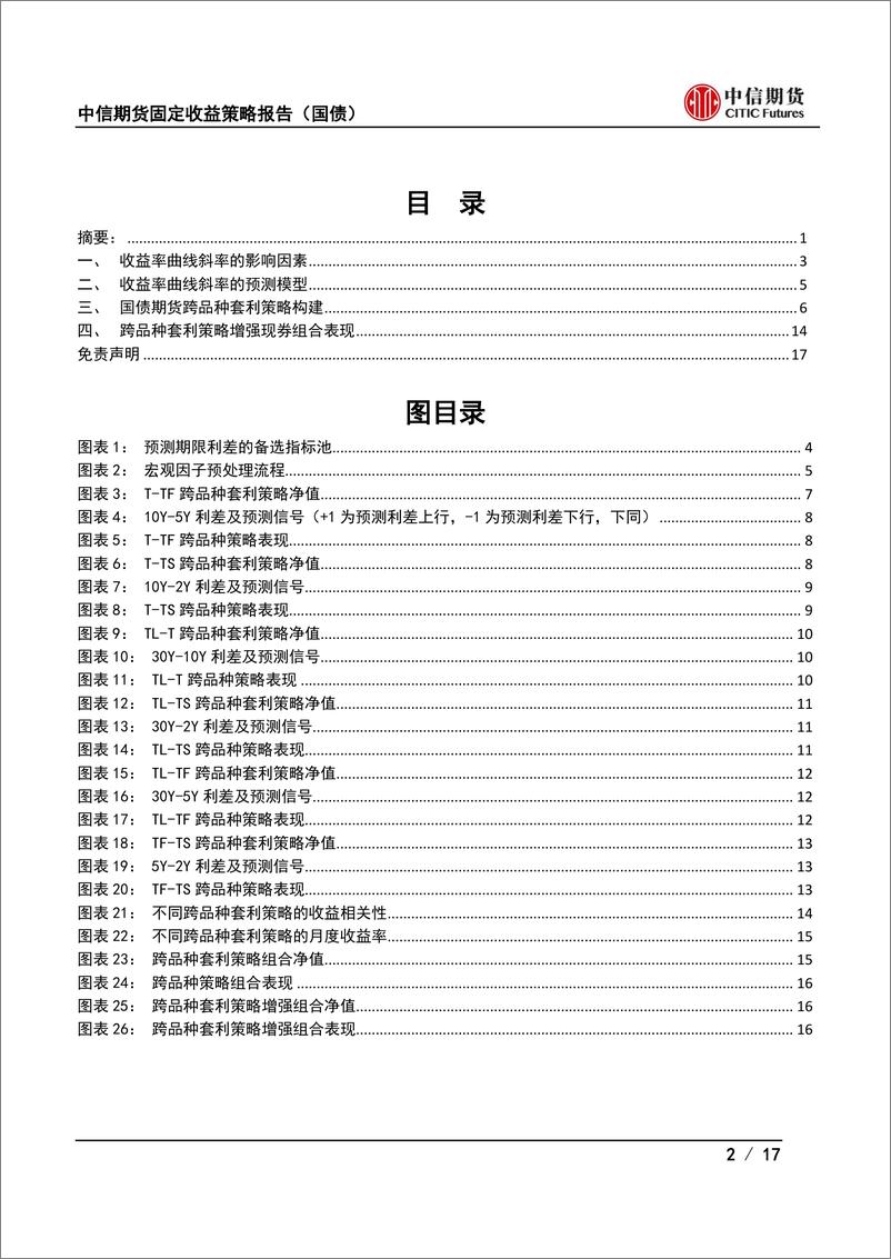 《固收量化套利策略系列之二：基于宏观因子的国债期货跨品种套利策略-240529-中信期货-17页》 - 第2页预览图