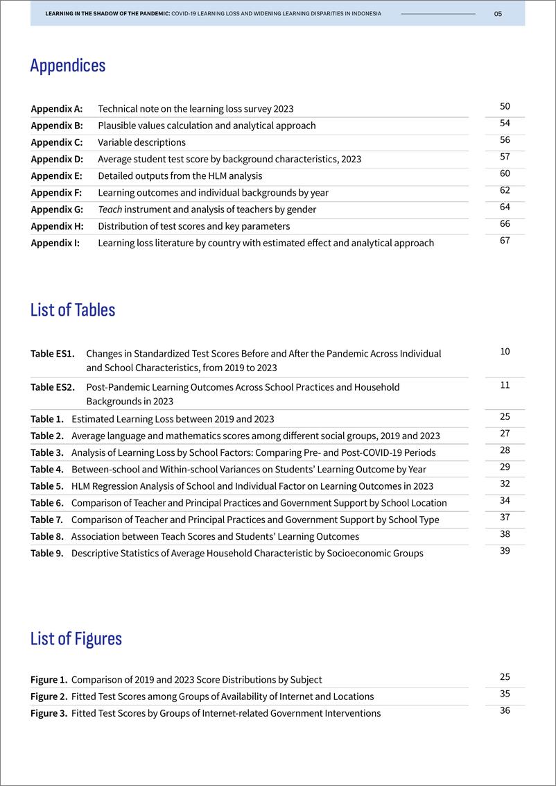 《世界银行-大流行病阴影下的学习：新冠肺炎学习损失与印度尼西亚学习差距扩大（英）-2024-69页》 - 第5页预览图