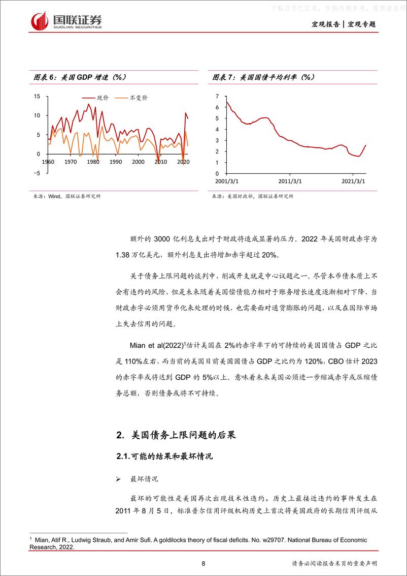 《国联证券-评美国债务上限问题：狼还会来吗？债务上限危机的后续影响-230612》 - 第8页预览图