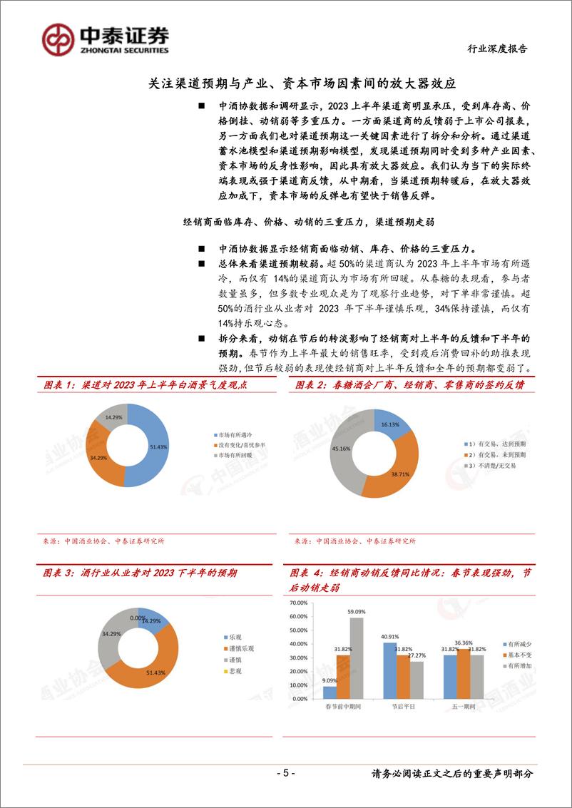 《白酒行业报告 ：短期关注渠道预期修复，长期看服务性消费推动价值提升-20230722-中泰证券-19页》 - 第6页预览图