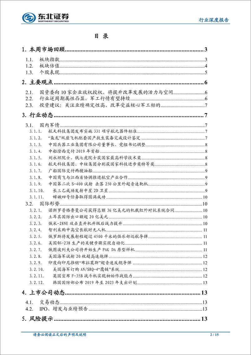 《国防军工行业深度报告：行情有望持续，建议超配军工-20190113-东北证券-15页》 - 第3页预览图