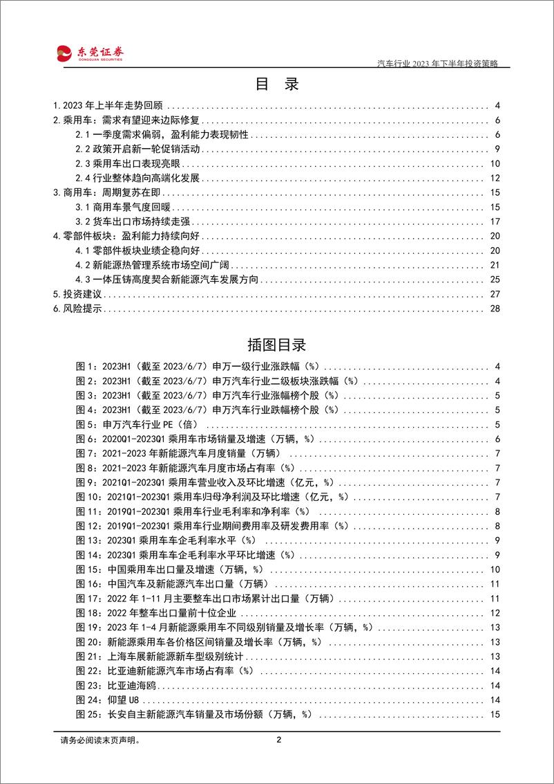 《汽车行业2023年下半年投资策略：乘商两复苏，政策提振景气回暖-20230609-东莞证券-29页》 - 第3页预览图