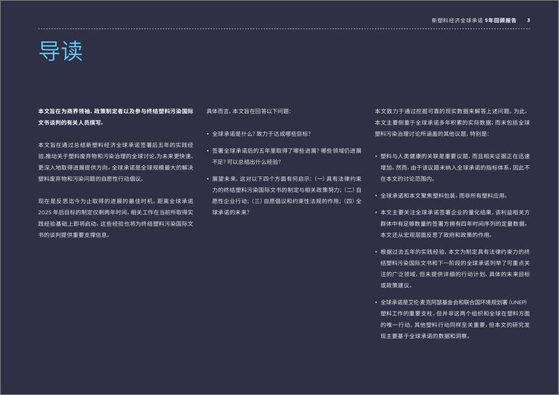 《新塑料经济全球承诺5年回顾报告》 - 第3页预览图