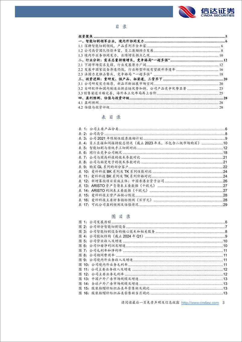 《爱科科技(688092)公司首次覆盖报告：深耕智能切割领域，成长性突出-240710-信达证券-32页》 - 第3页预览图