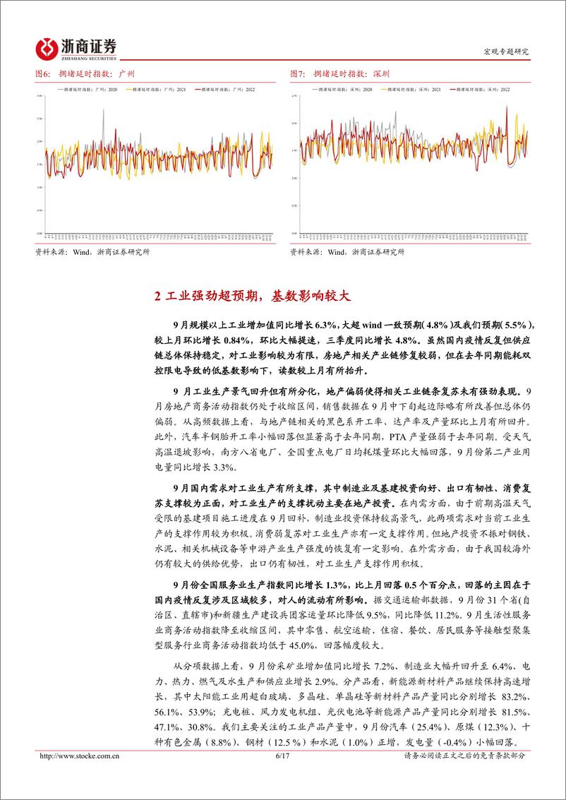 《9月经济数据：维持全年经济增长呈现“耐克型”走势的判断-20221024-浙商证券-17页》 - 第7页预览图