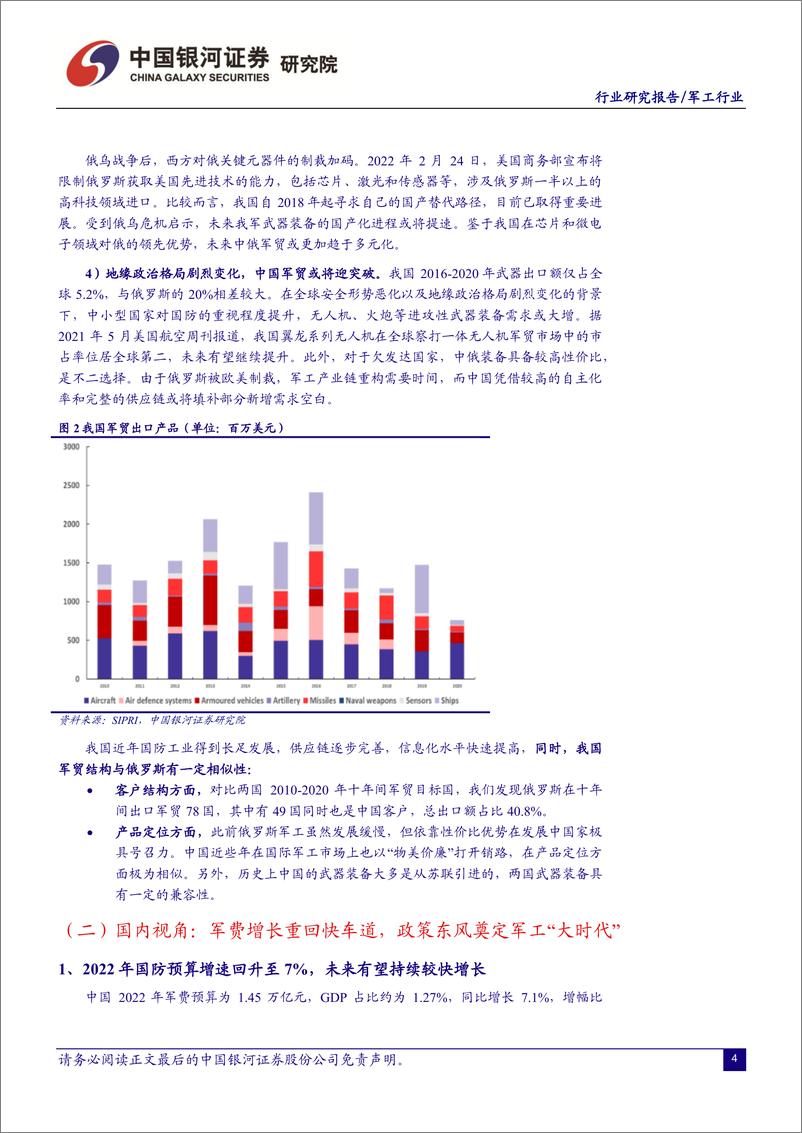 《国防军工行业2022年中期投资策略：初心不改，更待时飞-20220619-银河证券-42页》 - 第6页预览图