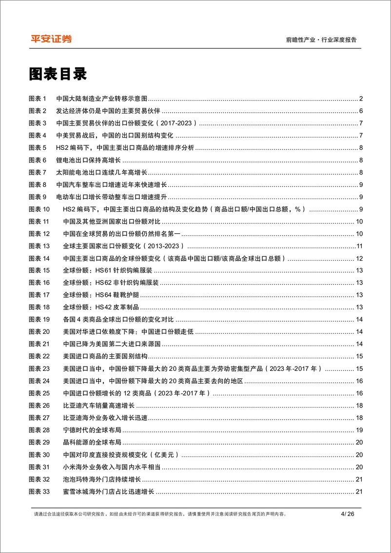 《中国制造业产业链转移观察(下)：出口结构与企业动态中的产业转型映射-240419-平安证券-26页》 - 第4页预览图