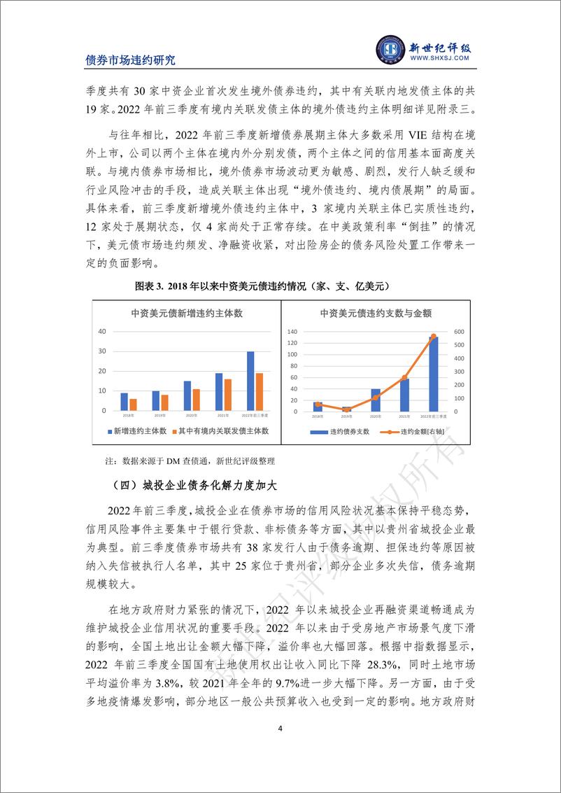 《新世纪评级-支持政策持续推进有助于房企化解信用风险——2022年前三季度债券市场违约风险分析及展望-14页》 - 第5页预览图