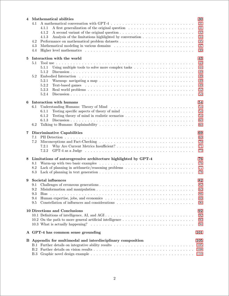 《【论文原文】Sparks of Artificial General Intelligence：Early experiments with GPT-4》 - 第2页预览图