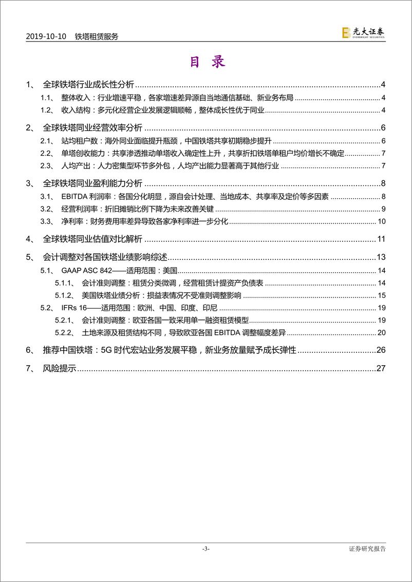 《全球铁塔行业深度报告：全球铁塔同业基本面及估值分化详解-20191010-光大证券-28页》 - 第4页预览图