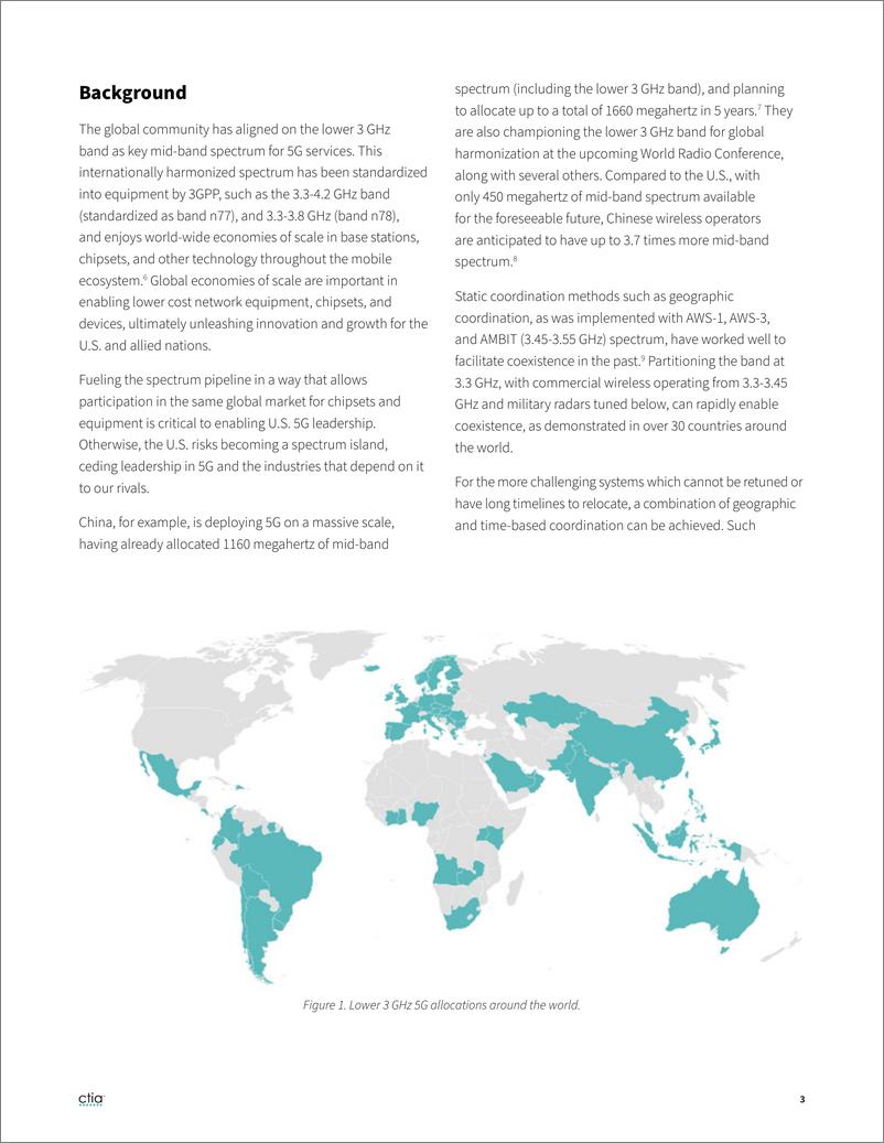 《Ctia-成功的军用雷达和5G在低3GHz频段共存：来自世界各地的证据（英）-2023.8-10页》 - 第4页预览图