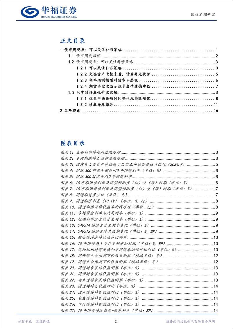 《【华福固收】可以关注补涨策略-240922-华福证券-20页》 - 第2页预览图