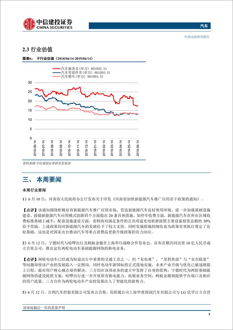 《汽车行业：行业去库存效果显著，国五国六切换在即零售走势较弱-20190620-中信建投-14页》 - 第6页预览图