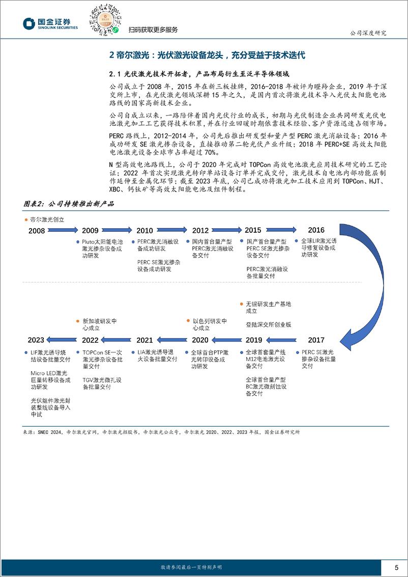 《帝尔激光(300776)光伏景气底部看龙头系列(六)：开光伏用激光之先河，引BC技术革命-240830-国金证券-28页》 - 第5页预览图