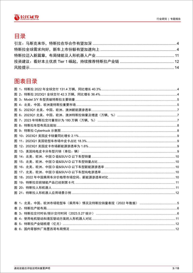 《长江证券-汽车与汽车零部件行业：从马斯克到访中国看特斯拉产业链投资机会-230604》 - 第3页预览图