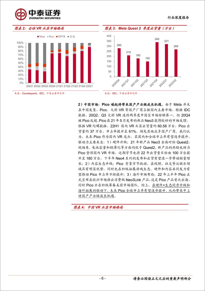 《电子行业深度报告：VR技术升级带来成长机遇，AR放量可期引领产业革新-20220820-中泰证券-24页》 - 第7页预览图