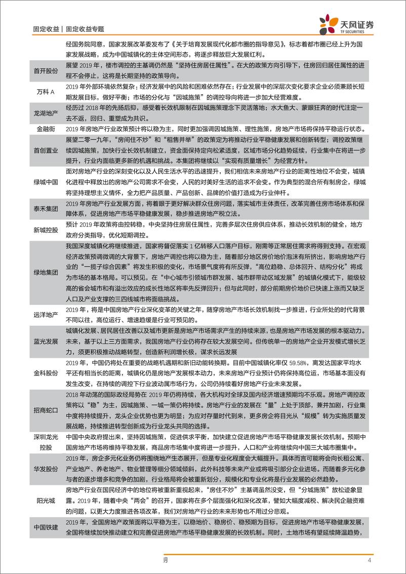 《房地产产业债专题研究：房企年报有哪些值得关注的信息？-20190522-天风证券-17页》 - 第5页预览图