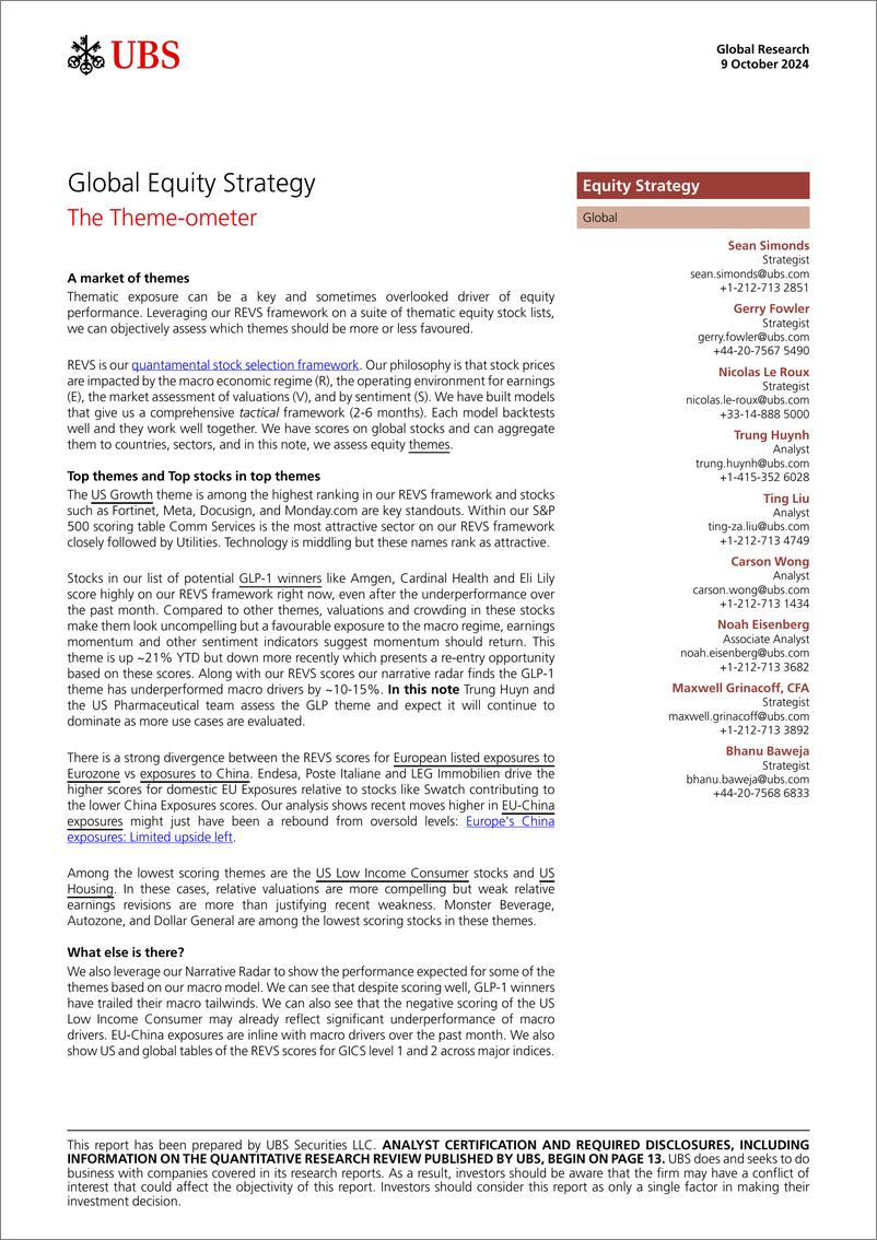 《UBS Equities-Global Equity Strategy _The Theme-ometer_ Simonds-110703911》 - 第1页预览图