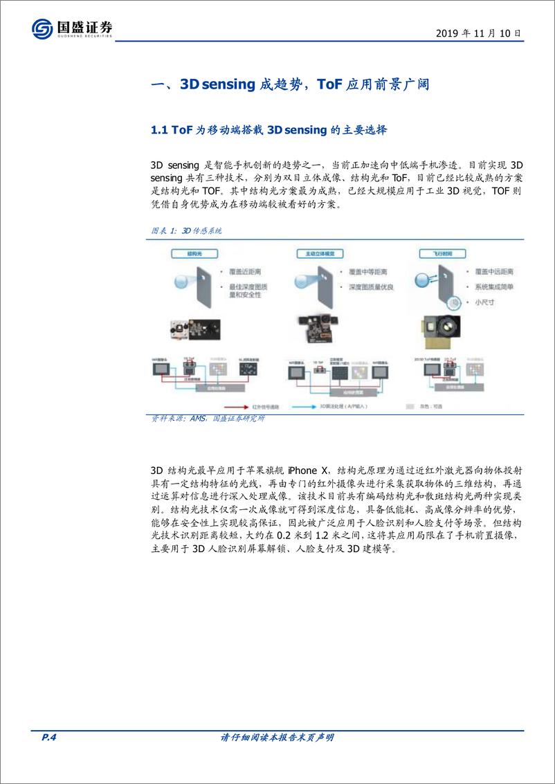 《电子行业：飞行时间技术开启深度信息的新未来-20191110-国盛证券-25页》 - 第5页预览图