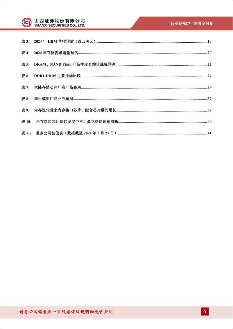 《山西证券-存储行业深度报告：把握行业周期反转机会，存储产业链国产替代空间大》 - 第6页预览图