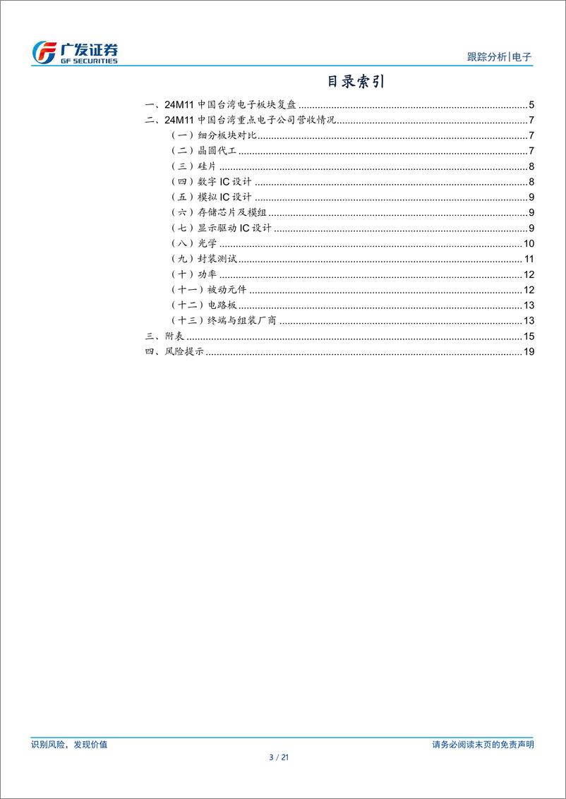 《海外电子行业复苏系列19：中国台湾电子公司24M11经营情况跟踪-241215-广发证券-21页》 - 第3页预览图